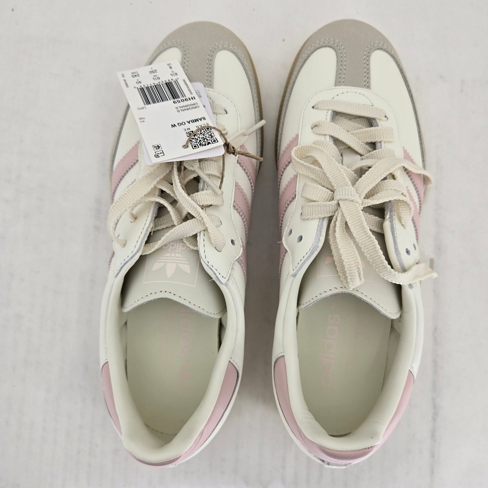Adidas Samba OG W Off White Pink Sand Strata Gum Sole Sneakers IH9059 Womens 8 - Picture 3 of 15